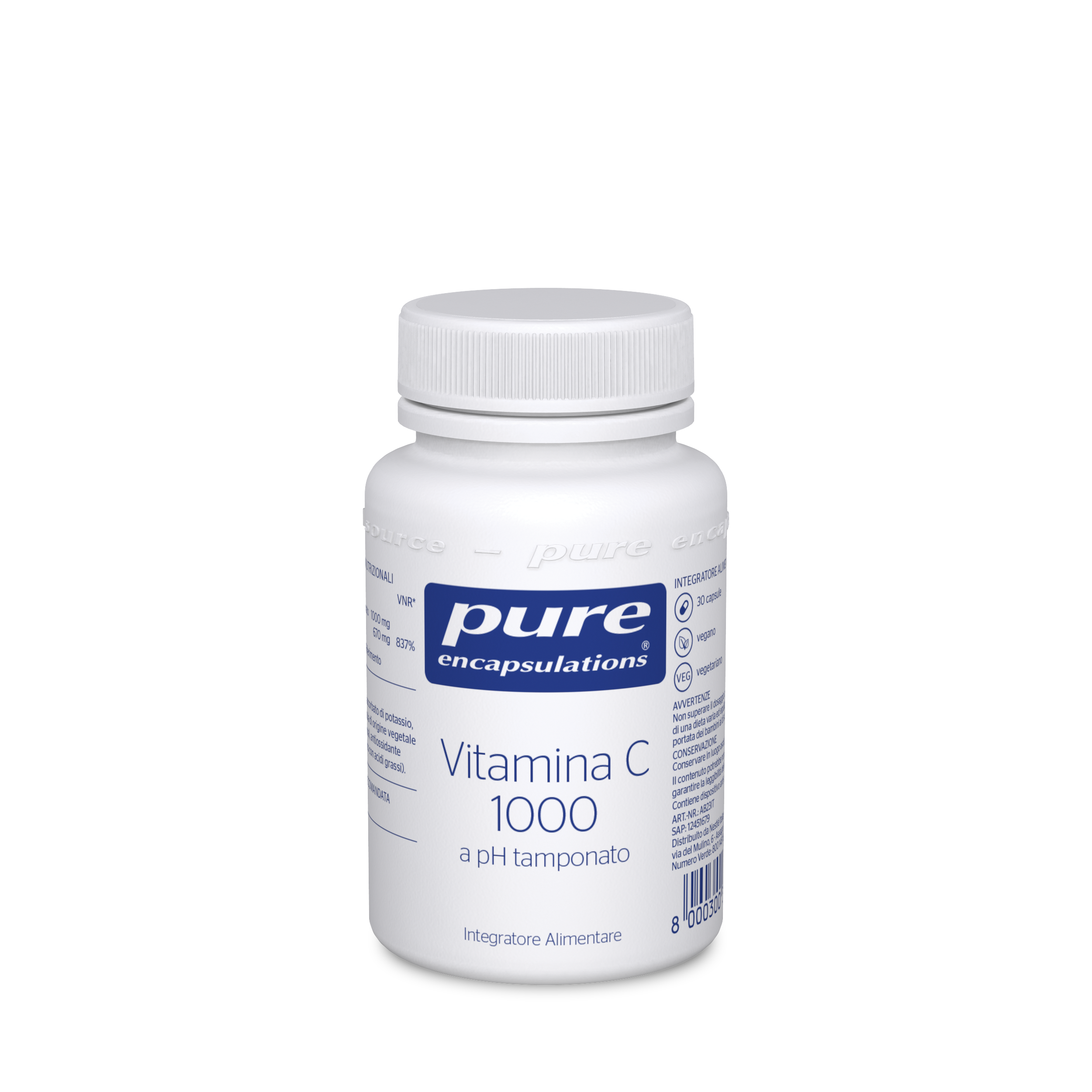 Integratore vitamina c 1000 pure encapsulations 