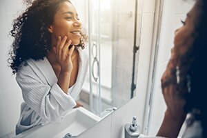 woman mirror