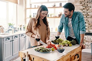 couple cooking